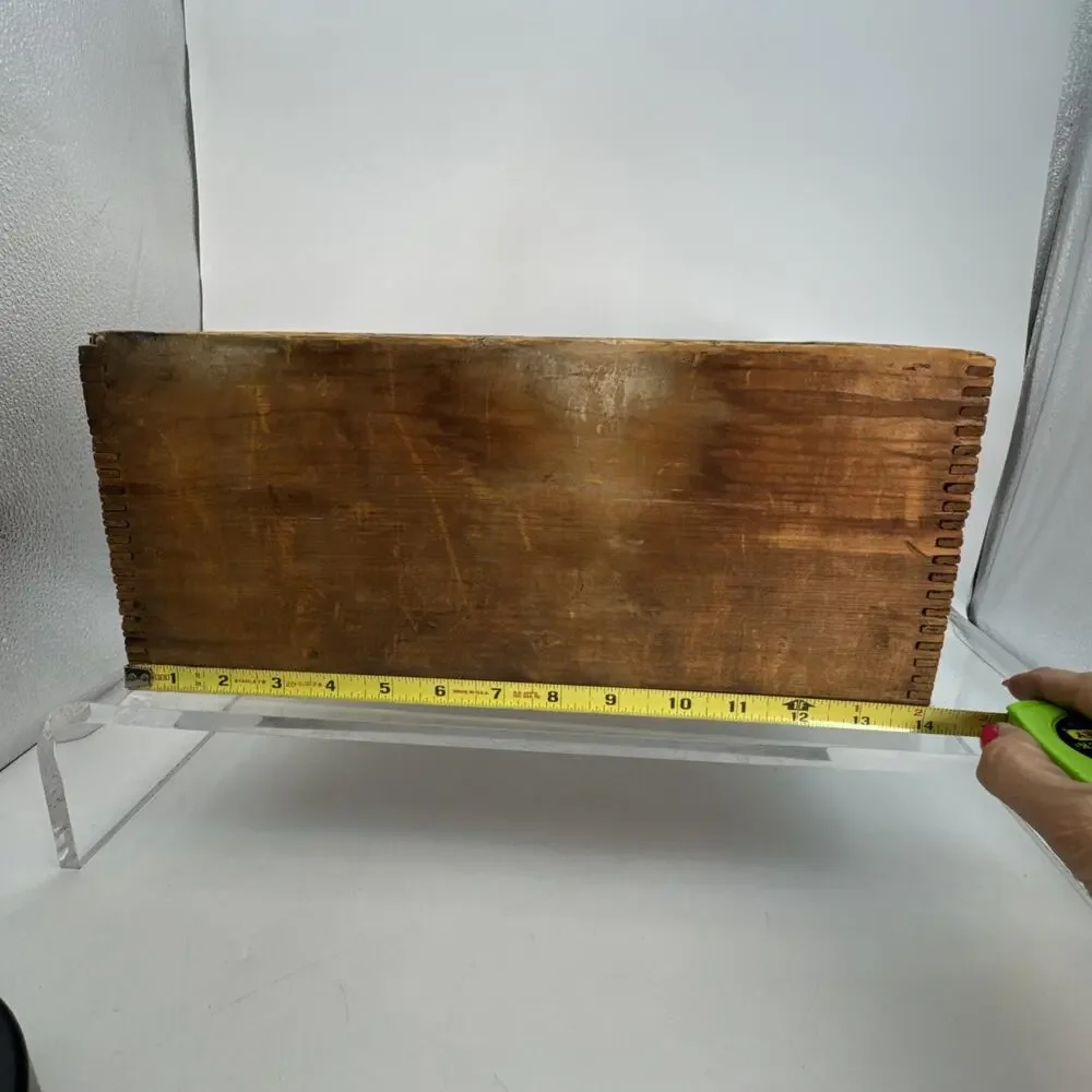 ANTIQUE FLINT’S STAR MILLS COFFEE & SPICE JG FLINT MILWAUKEE WI Wood Box